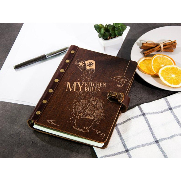 Книга кулінарних рецептів з гравіюванням «My Kitchen Rules»