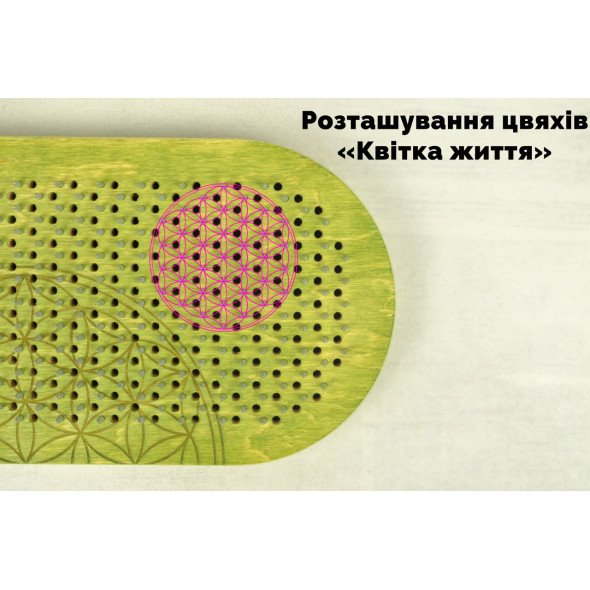 Динамічні цвяхи садху для новачків розкладка цвяхів по квітці життя