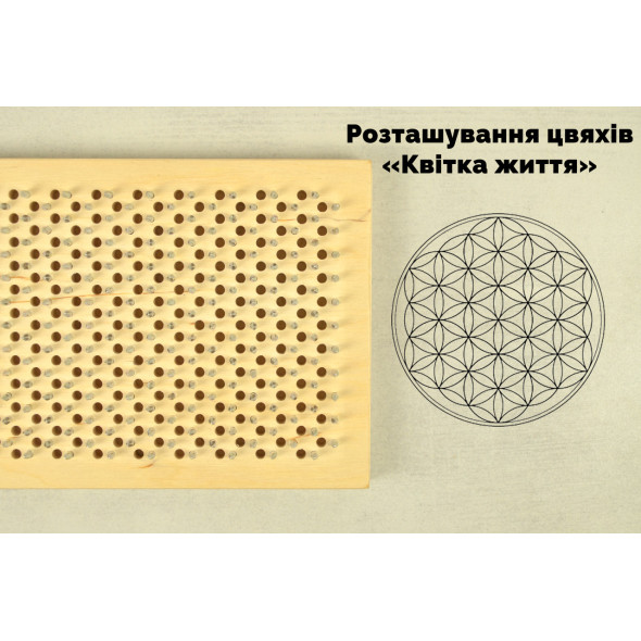 Дошка з цвяхами для йоги 