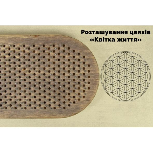 Дошки Садху в сірому кольорі з гравіруванням 