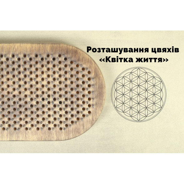 Дошки Садху у сірому кольорі з гравіюванням 