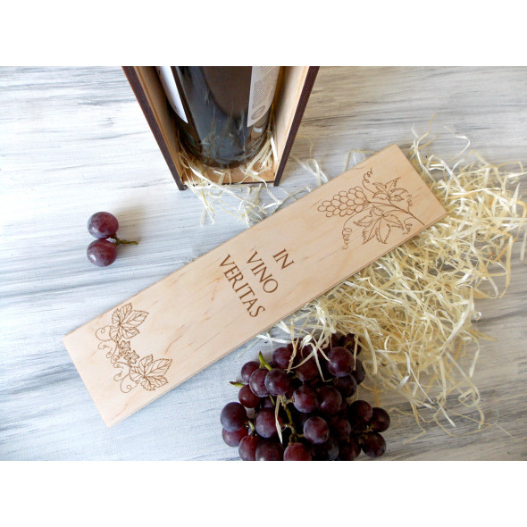 Подарункова коробка для вина «In vino veritas»