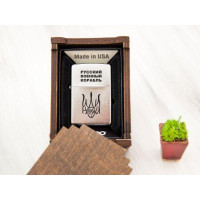 Запальничка Zippo бензинова з написом 