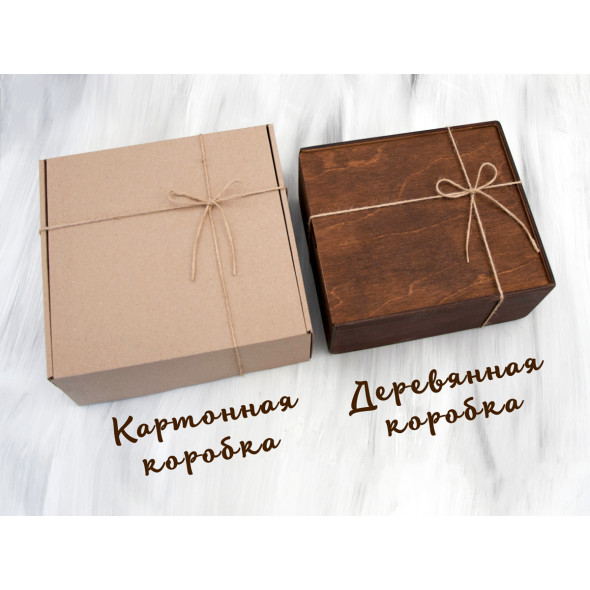 Скляний подарунковий набір для віскі з гравіруванням «Гра Престолів» в картонній/дерев'яній коробці DS-0001