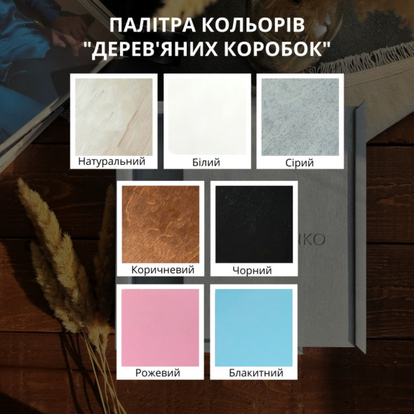 Сімейний фотоальбом з натуральної шкіри "Історія кохання" Коричневий 23х23 см RM06-05