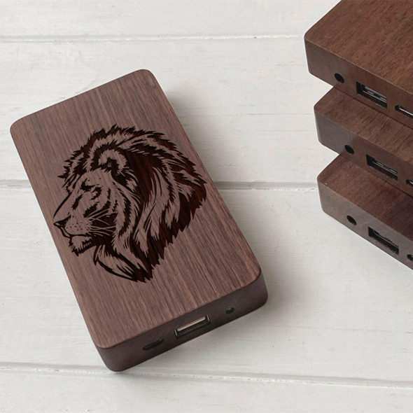 Powerbank Зовнішній акумулятор із дерева з гравіюванням 