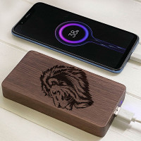 Powerbank Зовнішній акумулятор із дерева з гравіюванням 