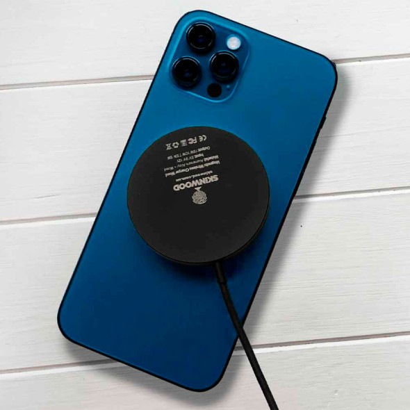 Бездротова дерев'янна зарядка  для телефона MagSafe Wood Charger FC-007