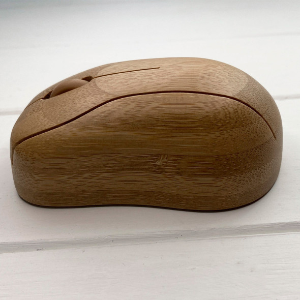 Дерев'яна бездротова настільна Bluetooth мишка для ПК та ноутбуків Mouse від 