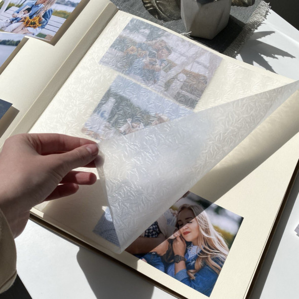 Фотоальбом весільний "Family album" Світло-коричневий 33х33 см RM04-21
