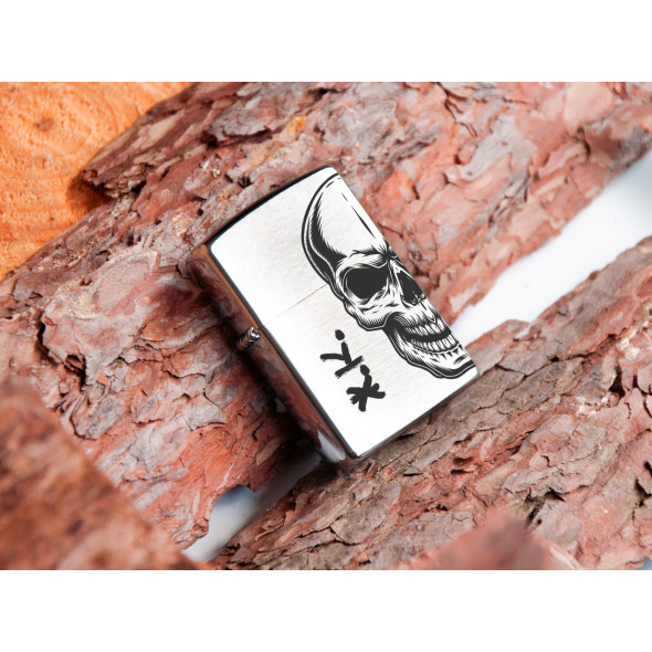Запальничка Zippo хромована з гравіюванням ініціалів