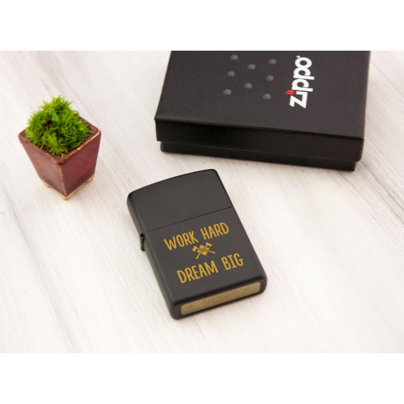 Металева бензинова запальничка Zippo з гравіюванням
