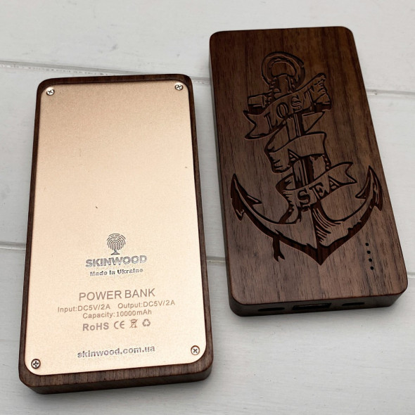 Портативний зарядний пристрій з дерева Powerbank 
