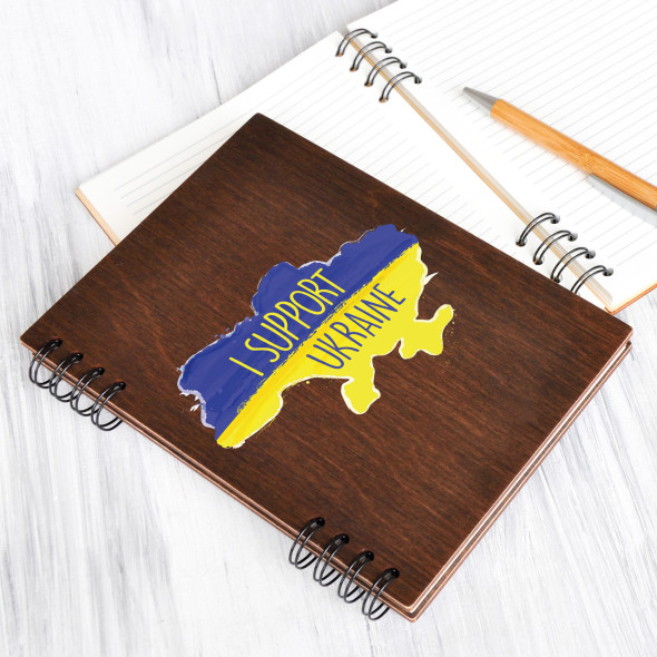 Блокнот дерев’яний з написом під замовлення 