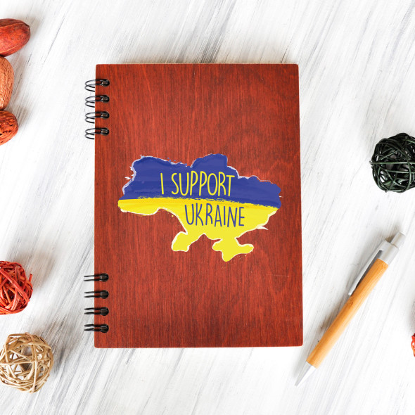 Блокнот дерев’яний з написом під замовлення 