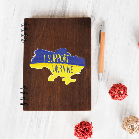 Блокнот дерев’яний з написом під замовлення 