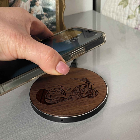 Бездротова зарядка для телефону із зображенням Fast Charger 
