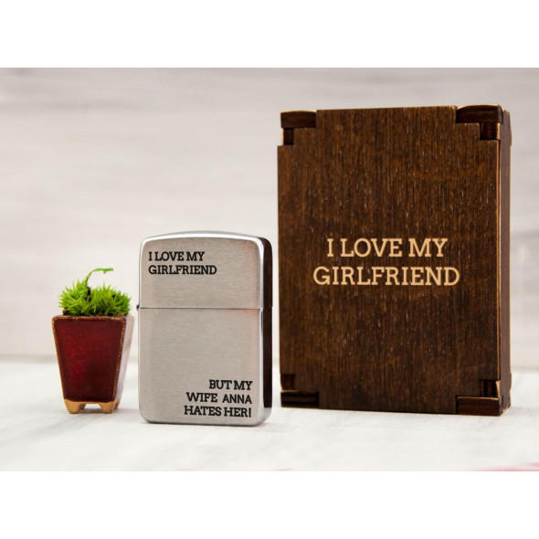 Zippo original бензинова на подарунок із жартівливим написом