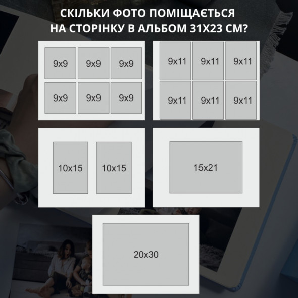 Фотоальбом шкіряний преміум-якості "Історія кохання" Коричневий 31х23 см RM06-06