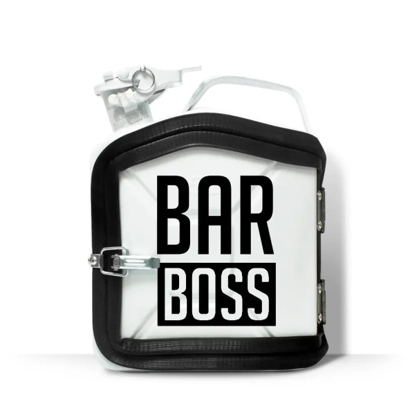 Каністра-бар на 5л. з принтом оригінальний подарунок чоловікові "Bar Boss"