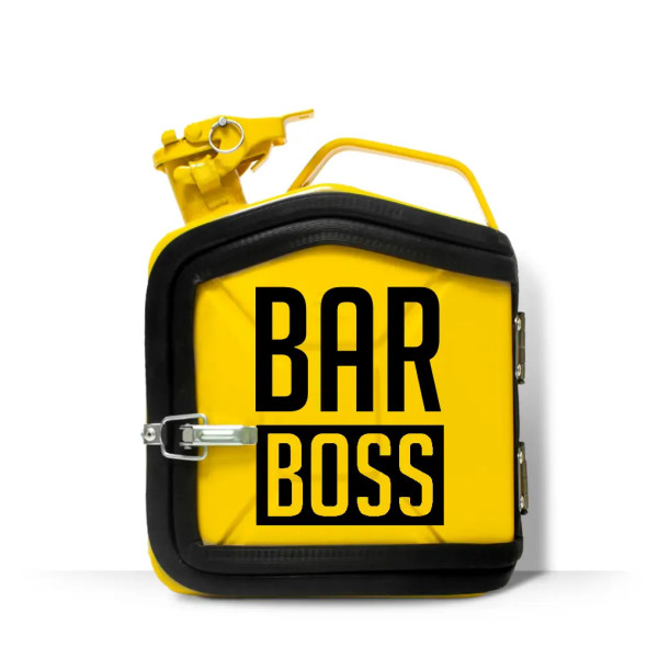 Каністра-бар на 5л. з принтом оригінальний подарунок чоловікові "Bar Boss"