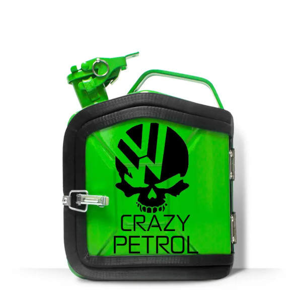 Подарунок чоловікові каністра-бар на 5л. з індивідуальним принтом "Crazy Petrol"