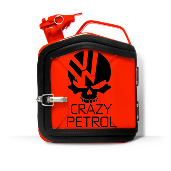 Подарунок чоловікові каністра-бар на 5л. з індивідуальним принтом "Crazy Petrol"