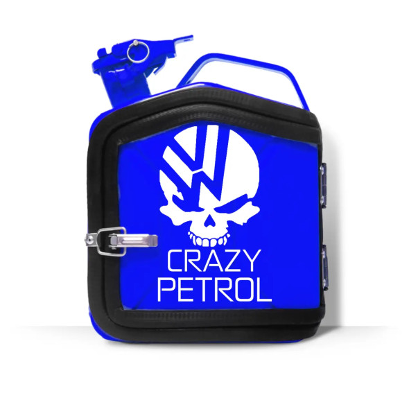 Подарунок чоловікові каністра-бар на 5л. з індивідуальним принтом "Crazy Petrol"