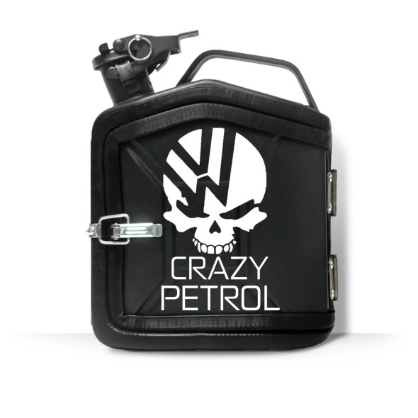 Подарунок чоловікові каністра-бар на 5л. з індивідуальним принтом "Crazy Petrol"