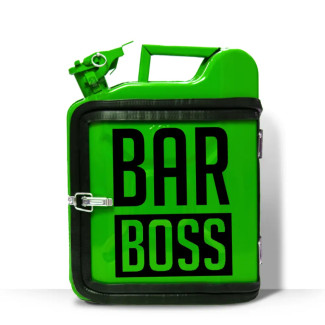 Оригінальний подарунок чоловікові каністра-бар 10 л. з принтом "Bar Boss" 