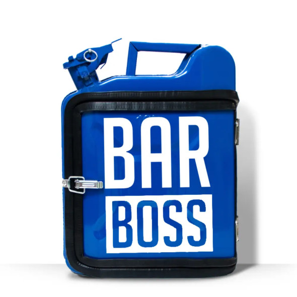 Оригінальний подарунок чоловікові каністра-бар 10 л. з принтом "Bar Boss" 