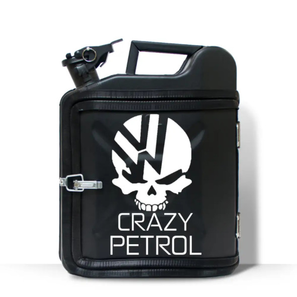 Каністра-бар на 10л. з принтом оригінальний подарунок чоловікові "Crazy Petrol" 