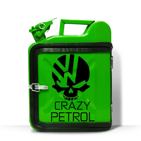 Каністра-бар на 10л. з принтом оригінальний подарунок чоловікові "Crazy Petrol" 