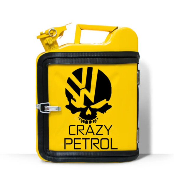 Каністра-бар на 10л. з принтом оригінальний подарунок чоловікові "Crazy Petrol" 