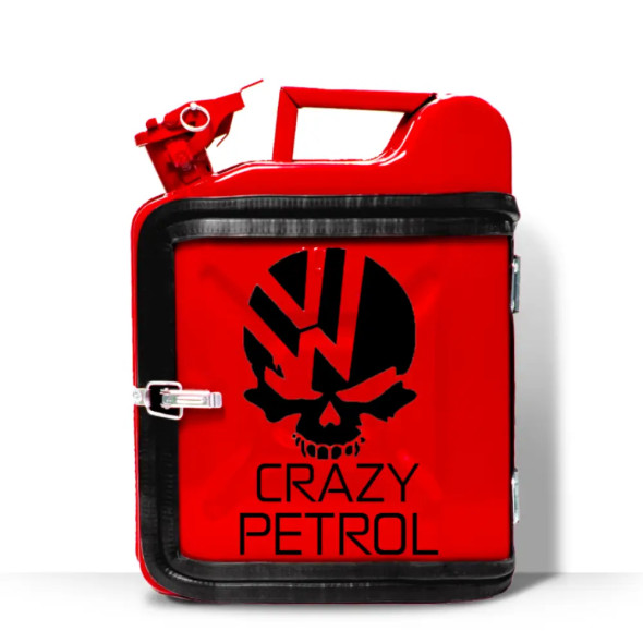 Каністра-бар на 10л. з принтом оригінальний подарунок чоловікові "Crazy Petrol" 