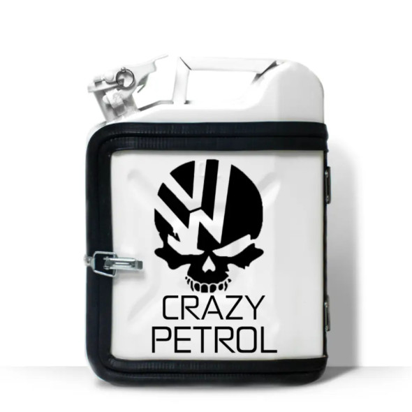 Каністра-бар на 10л. з принтом оригінальний подарунок чоловікові "Crazy Petrol" 