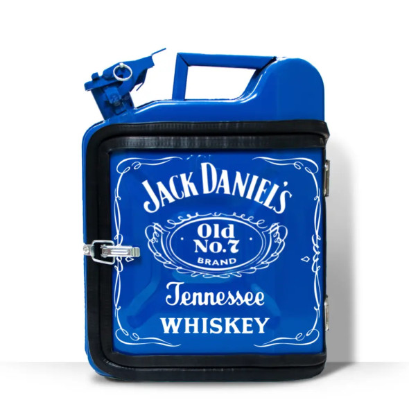 Каністра-бар на 10 л. для відпочинку водієві в подарунок з принтом "Jack Daniels" 