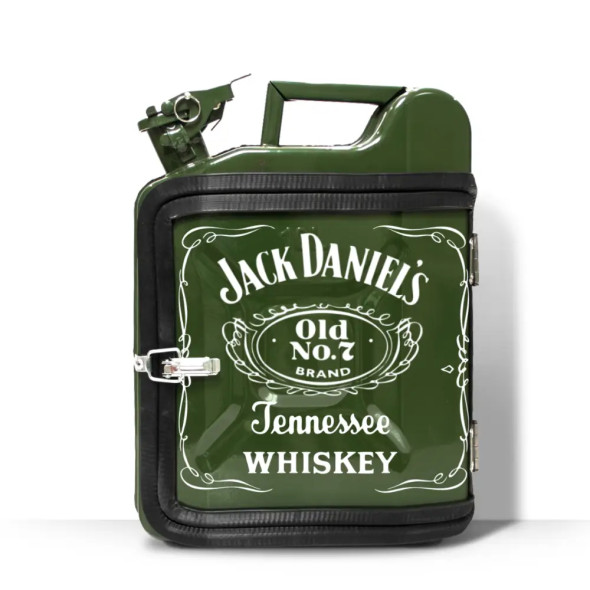 Каністра-бар на 10 л. для відпочинку водієві в подарунок з принтом "Jack Daniels" 