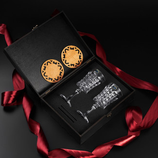 Набір келихів для вина кришталь 2 шт. "Bohemia Diamond" 200 мл
