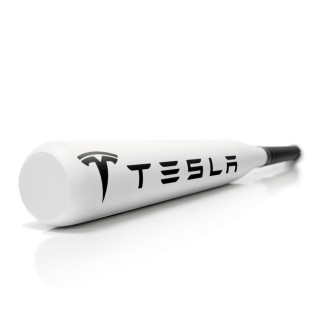 Бейсбольна бита дерев'яна з маркою автомобіля «Tesla» | 75 см | 800 г