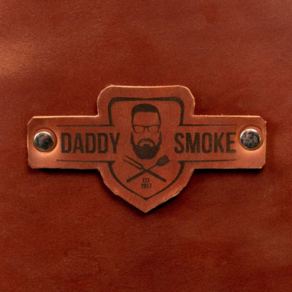 Шкіряний фартух на кухню DaddySmoke Бурий