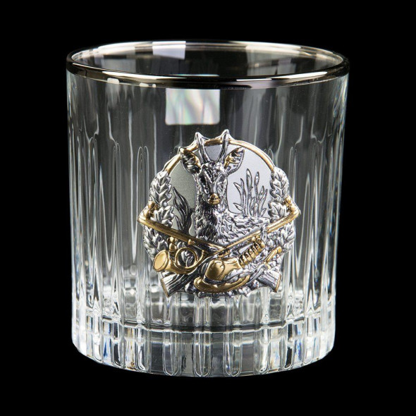 Набір для віскі у подарунковій упаковці | Для любителя полювання, Boss Crystal