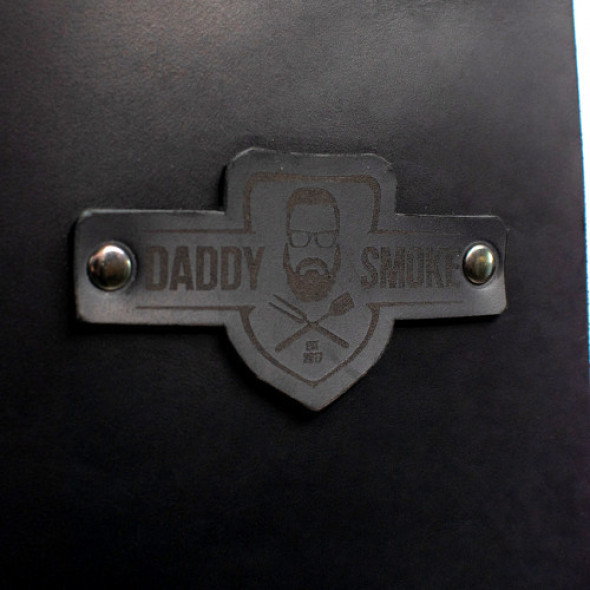 Кухарський шкіряний фартух DaddySmoke Чорний