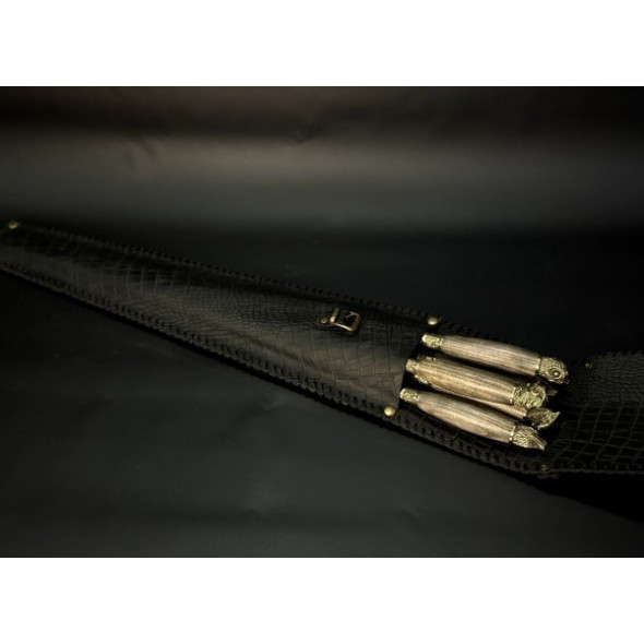 Шашличний набір-комплект на подарунок Nb Art "Звірі" у закритому сагайдаку  | 6 предметів