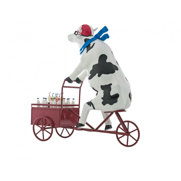 Колекційна статуетка корова Lait Triporteur, Size XL | Прикраса для домашнього інтер'єру