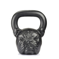Гиря професійна чавунна "Bulldog" 16 кг Чорна на подарунок спортсмену