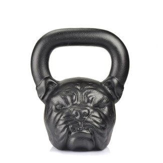 Гиря професійна чавунна "Bulldog" 16 кг Чорна на подарунок спортсмену