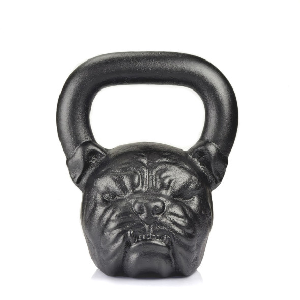 Гиря професійна чавунна "Bulldog" 16 кг Чорна на подарунок спортсмену