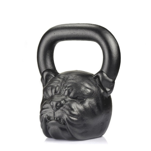 Гиря професійна чавунна "Bulldog" 16 кг Чорна на подарунок спортсмену