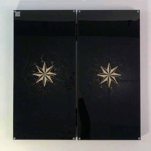 Елітні подарункові нарди 50×24×6см зі скляним полем | Оригінальний подарунок